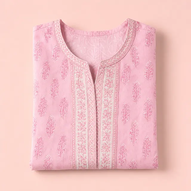 Pastel Cotton Kurti